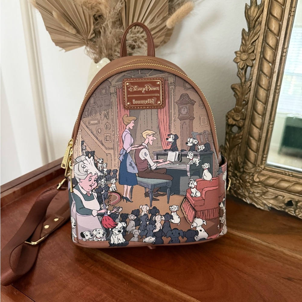 Loungefly Disney Disney100 101 Dalmatians Brown Backpack